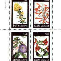 Staffa 1982 Flowers #45 (Oxylobium, Gesnera, Achimenes & Mimulus) perf set of 4 values unmounted mint