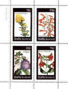 Staffa 1982 Flowers #45 (Oxylobium, Gesnera, Achimenes & Mimulus) perf set of 4 values unmounted mint