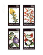 Staffa 1982 Flowers #45 (Oxylobium, Gesnera, Achimenes & Mimulus) imperf set of 4 values unmounted mint