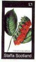 Staffa 1982 Flowers #45 (Combretum) imperf souvenir sheet (£1 value) unmounted mint