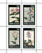Staffa 1982 Flowers #46 (Vinca, Hermannia, Rananculus & Fumaria) perf set of 4 values unmounted mint