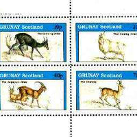 Grunay 1982 Animals (Chamois, Antelope, etc) perf set of 4 values unmounted mint