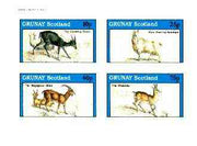 Grunay 1982 Animals (Chamois, Antelope, etc) imperf set of 4 values unmounted mint