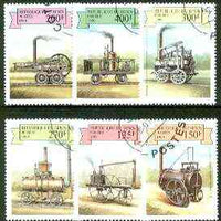 Benin 1999 Early Railway Locos complete perf set of 6 values fine cto used*