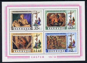 Barbuda 1978 Easter Michelangelo m/sheet unmounted mint, SG MS 394