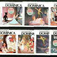 Dominica 1980 Christmas (Scenes from Disney's Peter Pan) set of 9 unmounted mint, SG 722-30*
