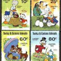 Turks & Caicos Islands 1981 Easter (Walt Disney's Characters) set of 4 unmounted mint, SG 643-46*