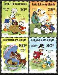 Turks & Caicos Islands 1981 Easter (Walt Disney's Characters) set of 4 unmounted mint, SG 643-46*