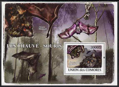 Comoro Islands 2009 Bats perf s/sheet unmounted mint