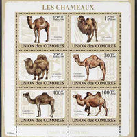 Comoro Islands 2009 Camels perf sheetlet containing set of 6 unmounted mint