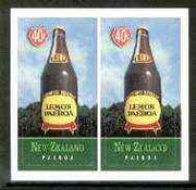 New Zealand 1998 Town Icons 40c Lemon & Water Bottle self-adhesive pair unmounted mint, SG 2196