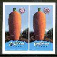 New Zealand 1998 Town Icons 40c Carrot self-adhesive pair unmounted mint, SG 2197