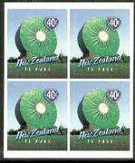 New Zealand 1998 Town Icons 40c Kiwifruit self-adhesive block of 4, SG 2203