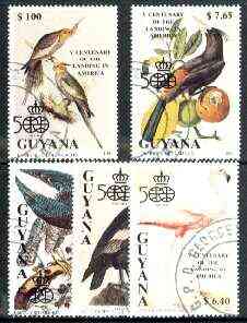 Guyana 1991 500th Anniversary of Discovery of America (Birds) complete set of 5 fine cto used*