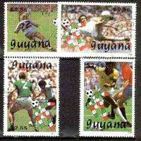 Guyana 1989 Football World Cup set of 4 fine cto used, Sc #2220-23*