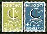 Netherlands 1966 Europa set of 2 unmounted mint, SG 1017-18*