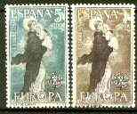 Spain 1963 Europa set of 2 unmounted mint, SG 1580-81