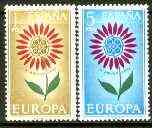 Spain 1964 Europa set of 2 unmounted mint, SG 1674-75*