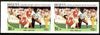 St Vincent - Bequia 1986 World Cup Football $1.50 (USSR v England) unmounted mint imperf pair