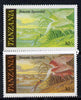 Tanzania 1986 John Audubon Birds 30s (Roseate Spoonbill) with red omitted, complete sheetlet of 8 plus normal sheet, both unmounted mint (as SG 467)