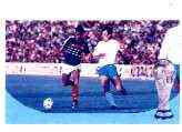 St Vincent - Bequia 1986 World Cup Football 10c (Bulgaria v France) imperf progressive colour proof in blue & magenta only unmounted mint*