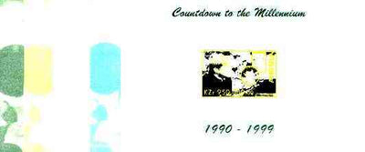 Angola 1999 Countdown to the Millennium #10 (1990-1999) souvenir sheet (Elton John & Diana, Senna & Euro-Disney) the set of 5 imperf progressive proofs comprising various 2,3 & 4-colour combinations plus all 5 colours unmounted mint