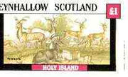 Eynhallow 1982 Animals #10 (Antelope) imperf souvenir sheet (£1 value) unmounted mint