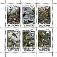 Eynhallow 1982 Mixed Birds (Finches, Thrushes, Larks & Warblers) perf set of 6 values unmounted mint