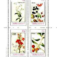 Staffa 1982 Flowers #48 (Forget-Me-Not, Lobelia, etc) perf set of 4 values unmounted mint