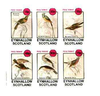 Eynhallow 1982 Sunbirds (Nectarinia) imperf set of 6 values unmounted mint