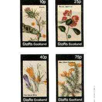 Staffa 1982 Flowers #49 (Japonica, Thistle, Snow Drop & Morn Bouquet) imperf set of 4 values unmounted mint