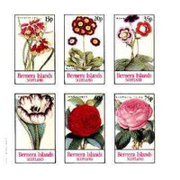 Bernera 1982 Flowers #22 (Auriculas, Rose, Tulip, etc) imperf,set of 6 values unmounted mint