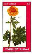 Eynhallow 1982 Flowers #28 (Lilium) imperf souvenir sheet (£1 value) unmounted mint