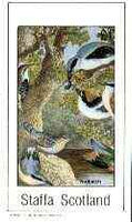 Staffa 1982 Birds #65 (Nuthatch) imperf,souvenir sheet (£1 value) unmounted mint