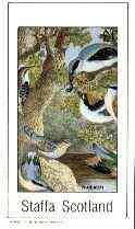 Staffa 1982 Birds #65 (Nuthatch) imperf,souvenir sheet (£1 value) unmounted mint