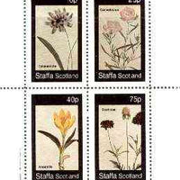 Staffa 1982 Flowers #50 (Catananche, Amaryllis, Convolvulus & Scabiosa) perf set of 4 values unmounted mint