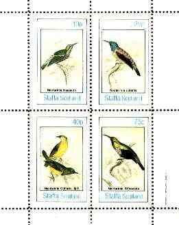Staffa 1982 Sunbirds (Nectarinia) perf set of 4 values unmounted mint