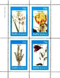 Staffa 1982 Flowers #52 (Anthericum, Campanula, etc) perf set of 4 values unmounted mint