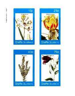 Staffa 1982 Flowers #52 (Anthericum, Campanula, etc) imperf set of 4 values unmounted mint