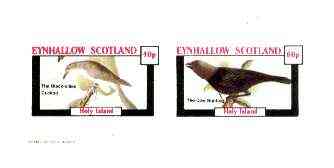 Eynhallow 1982 Birds #26 (Cuckoo & Bunting) imperf set of 2 values unmounted mint