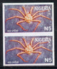 Nigeria 1994 Crabs (Red Spider) N5 unmounted mint imperf pair