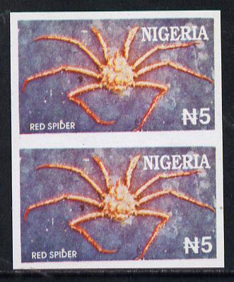 Nigeria 1994 Crabs (Red Spider) N5 unmounted mint imperf pair