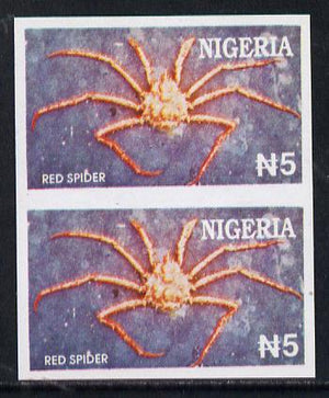 Nigeria 1994 Crabs (Red Spider) N5 unmounted mint imperf pair