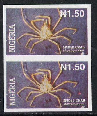Nigeria 1994 Crabs (Spider) N1.50 unmounted mint imperf pair