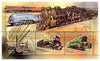Madagascar 1999 Railways (Early) perf souvenir sheet containing 3 values unmounted mint