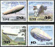 North Korea 1988 Birth Anniversary of Von Zeppelin perf set of 4 unmounted mint, SG N2801-2804*