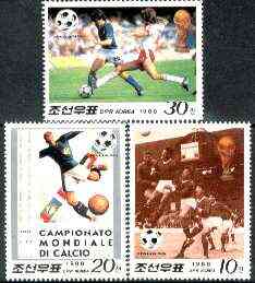 North Korea 1988 Football World Cup perf set of 3 unmounted mint, SG N2767-69*