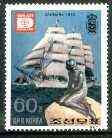 North Korea 1987 'Hafnia 87' stamp Exhibition 60ch Danmark Cadet Ship unmounted mint, SG N2728*