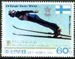 North Korea 1988 'Finlandia 88' Stamp Exhibition 60ch Olympic Ski Jumper unmounted mint, SG N 2766*
