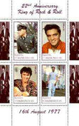 Turkmenistan 1999 22nd Death Anniversary of Elvis perf sheetlet containing set of 4 values unmounted mint